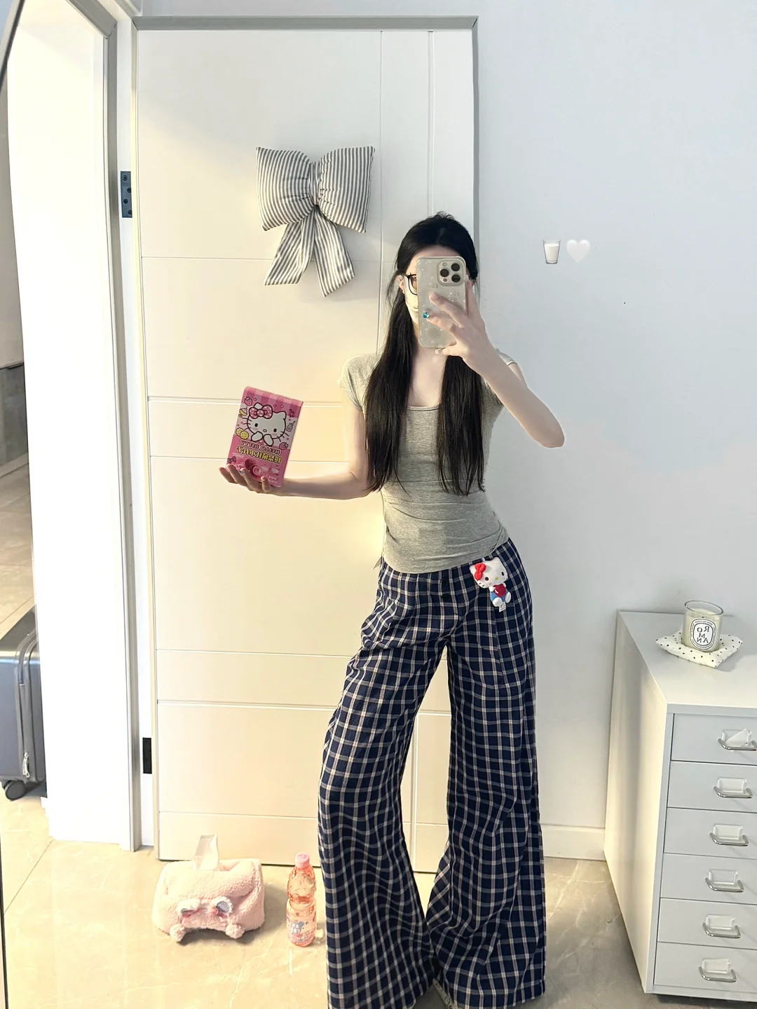 遛弯穿搭🐰🤍🥛～