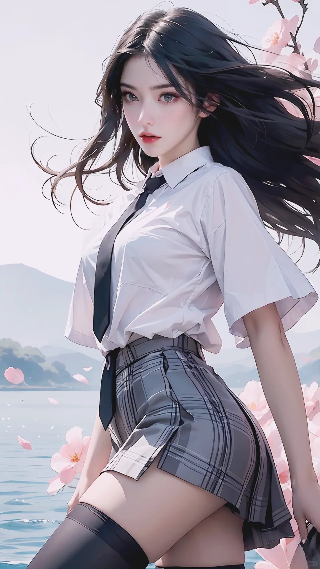 清漪穿上jk，仿佛回到了青涩的校园时光
