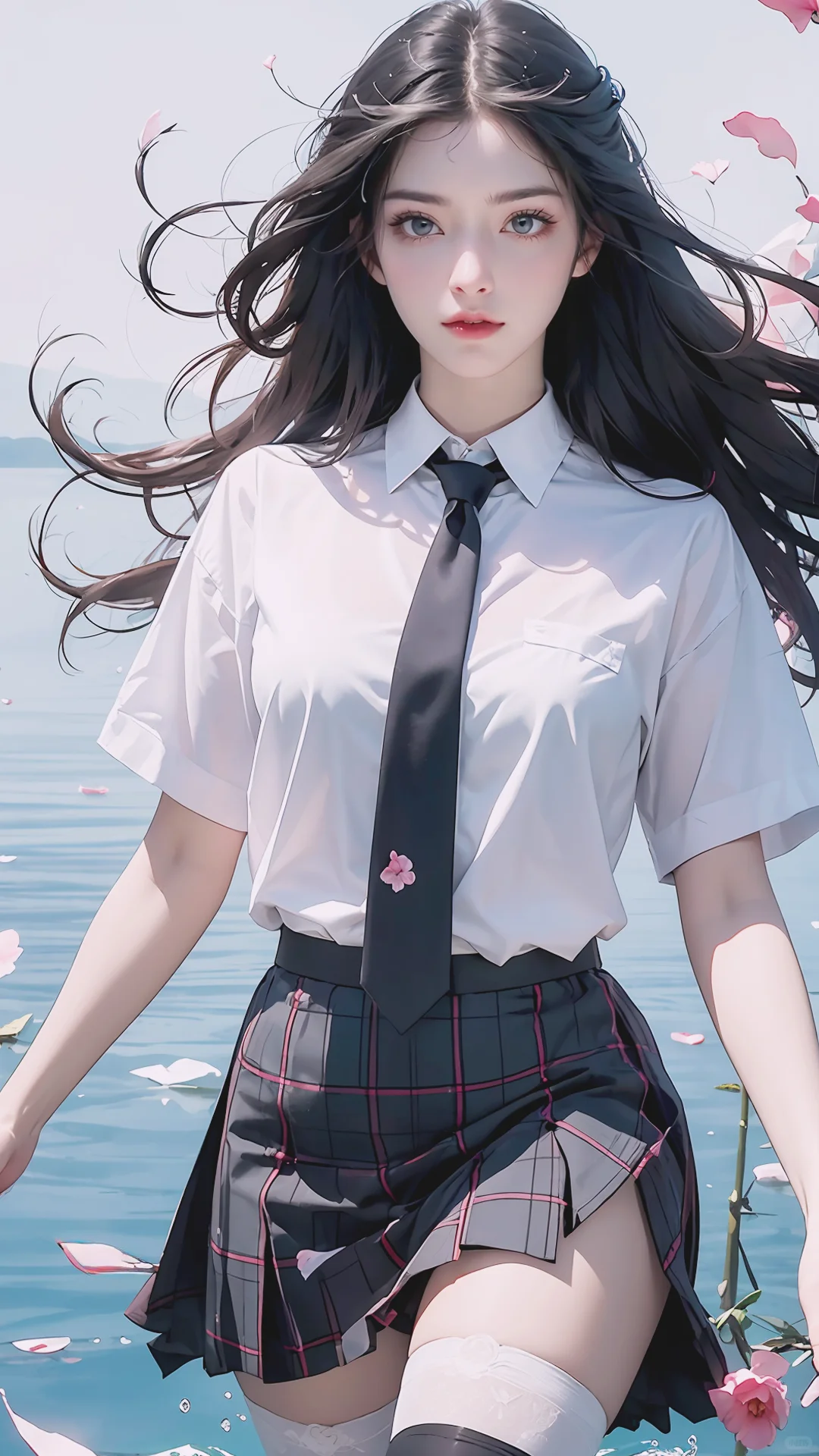 清漪穿上jk，仿佛回到了青涩的校园时光