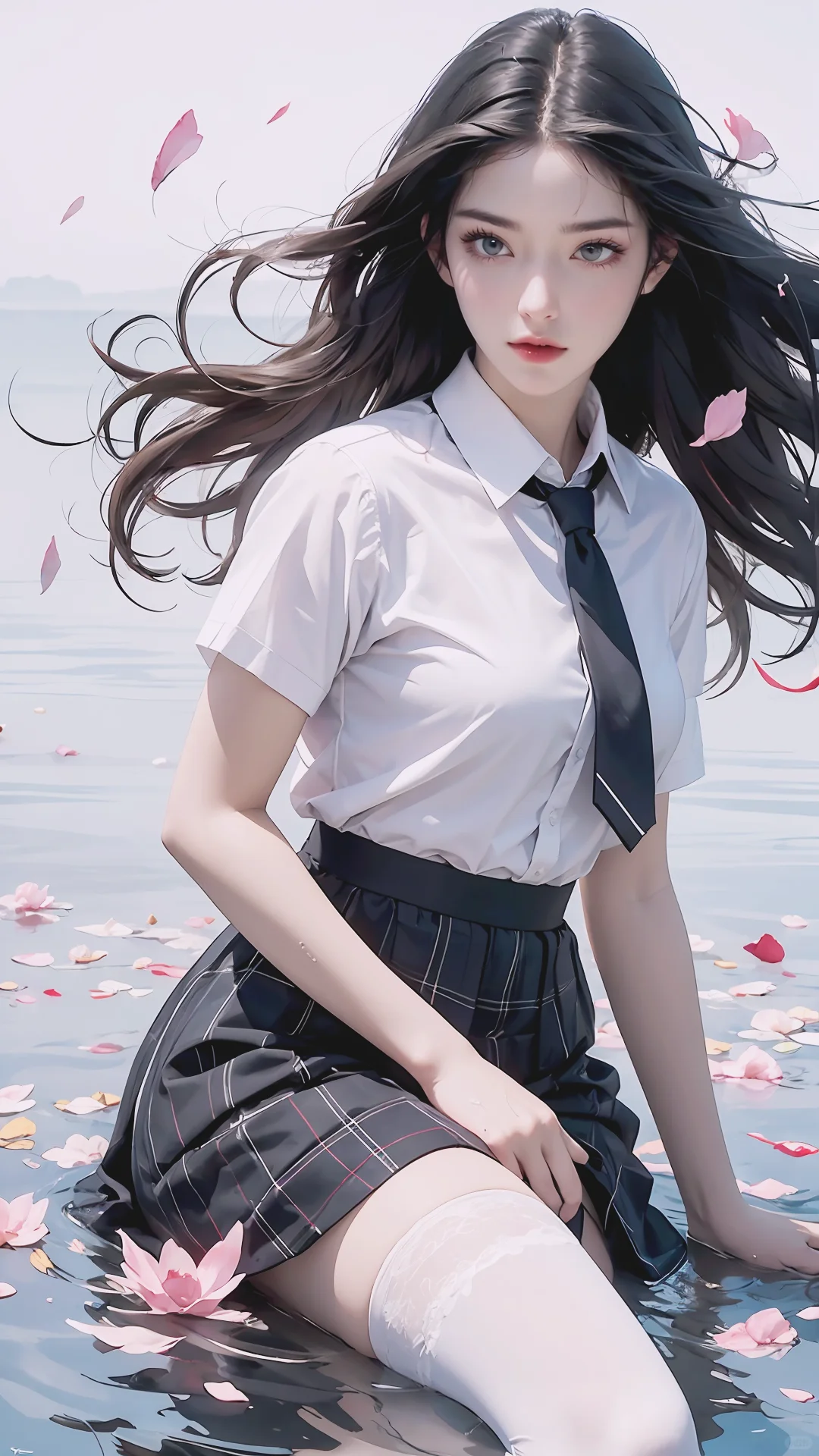 清漪穿上jk，仿佛回到了青涩的校园时光