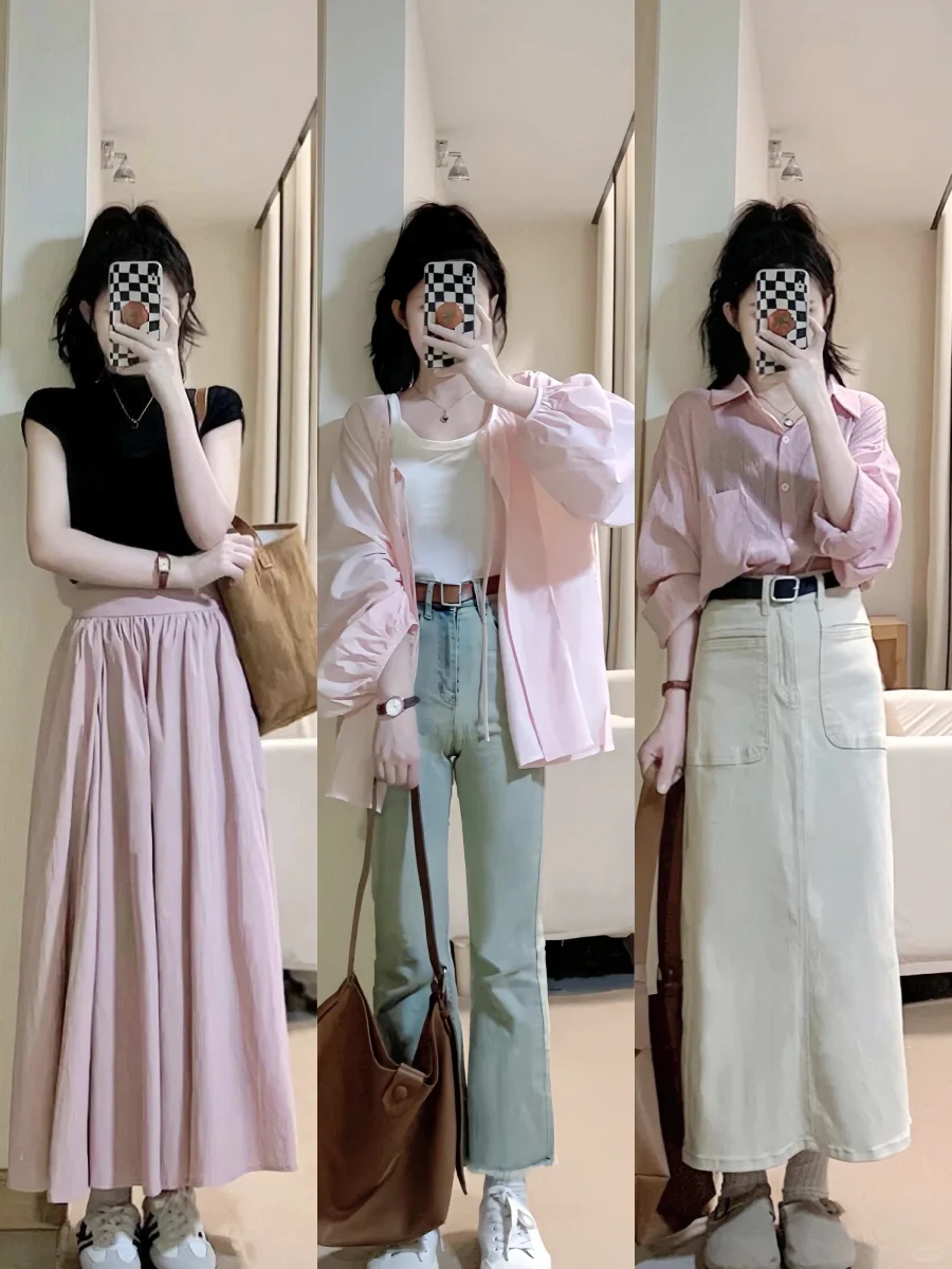 1⃣️2⃣️套｜小个子夏天这样穿真的很韩系！