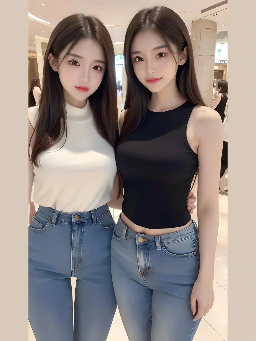 Ai绘画，孪生姐妹花系列