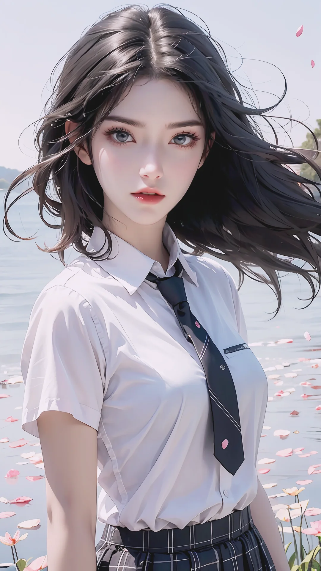 清漪穿上jk，仿佛回到了青涩的校园时光