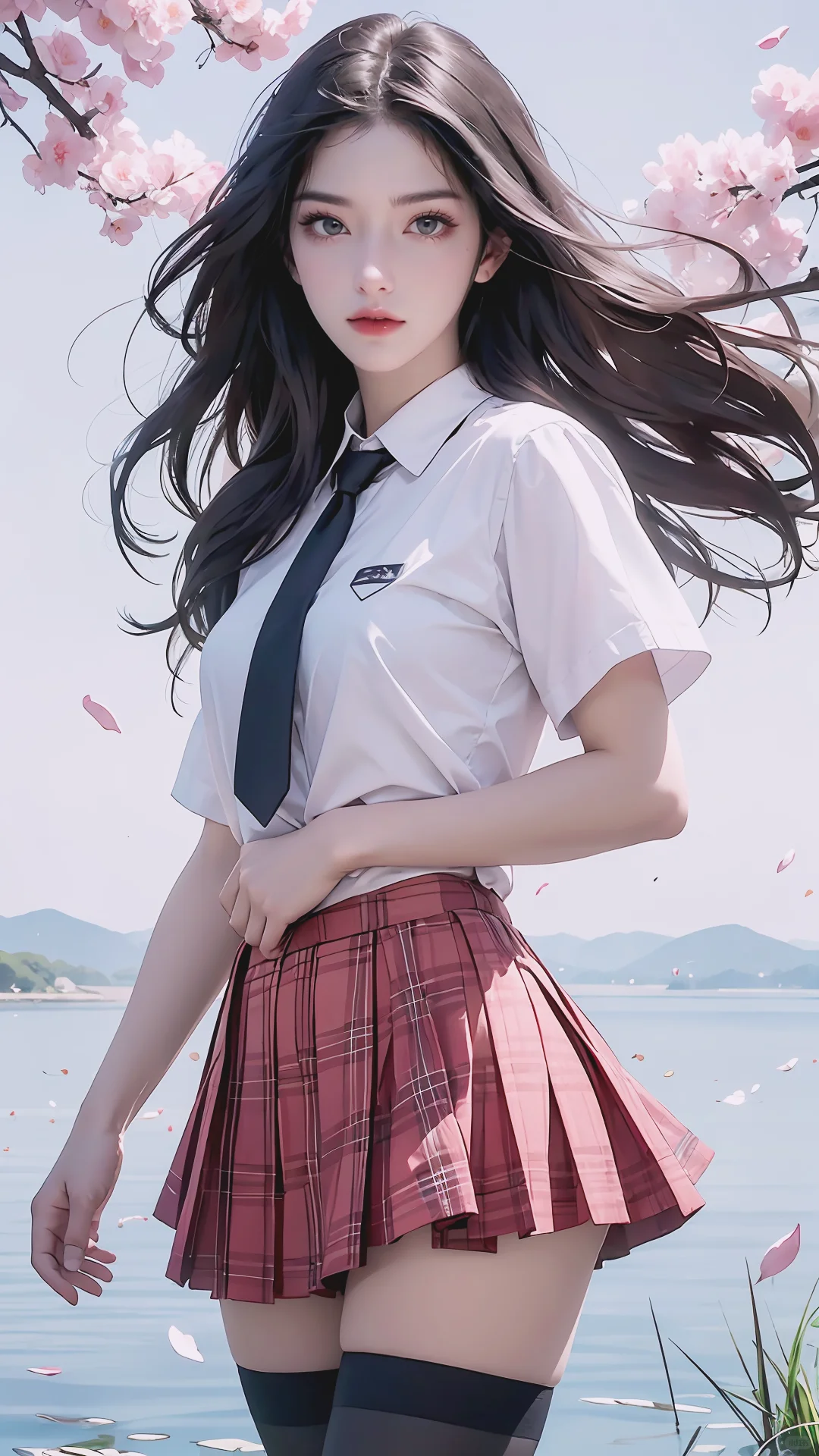 清漪穿上jk，仿佛回到了青涩的校园时光