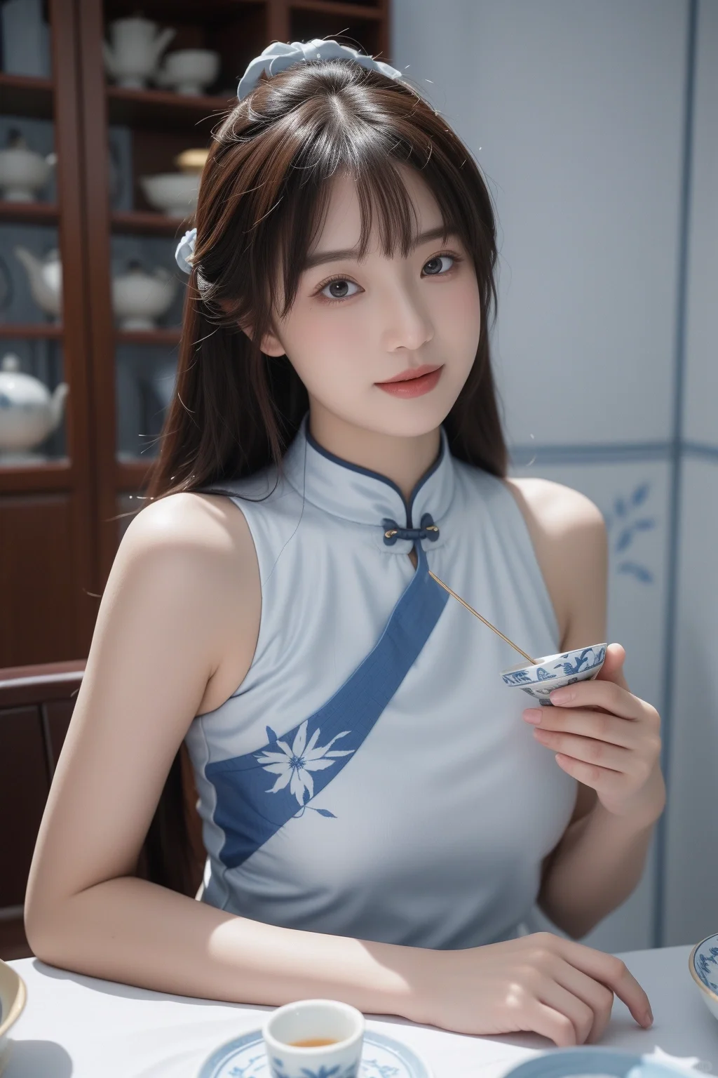 AIGC: 蒸一壶茶，品一茗柔情似水