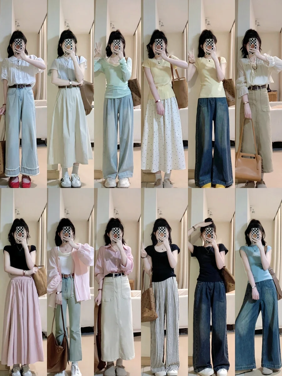 1⃣️2⃣️套｜小个子夏天这样穿真的很韩系！