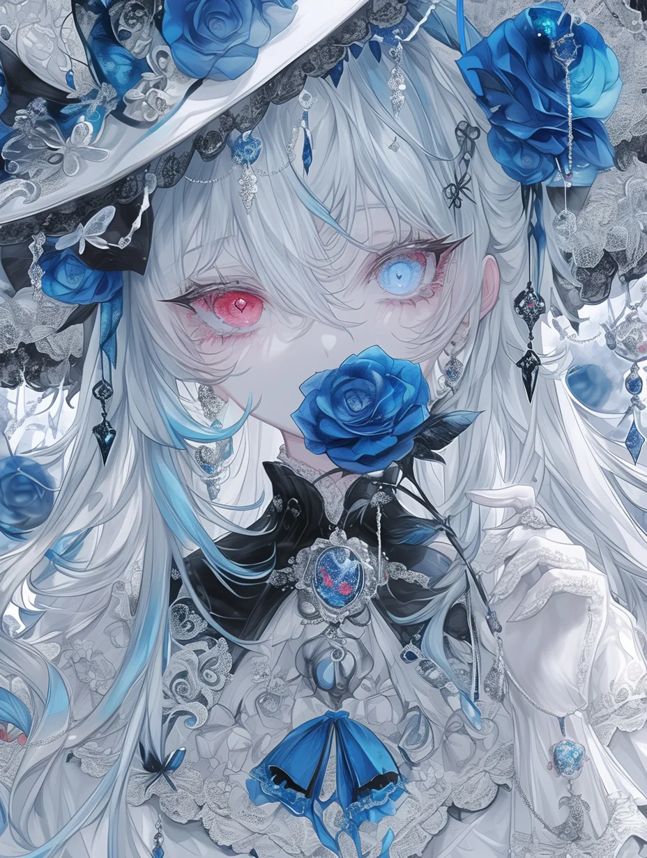 角色设计｜玫瑰心瞳