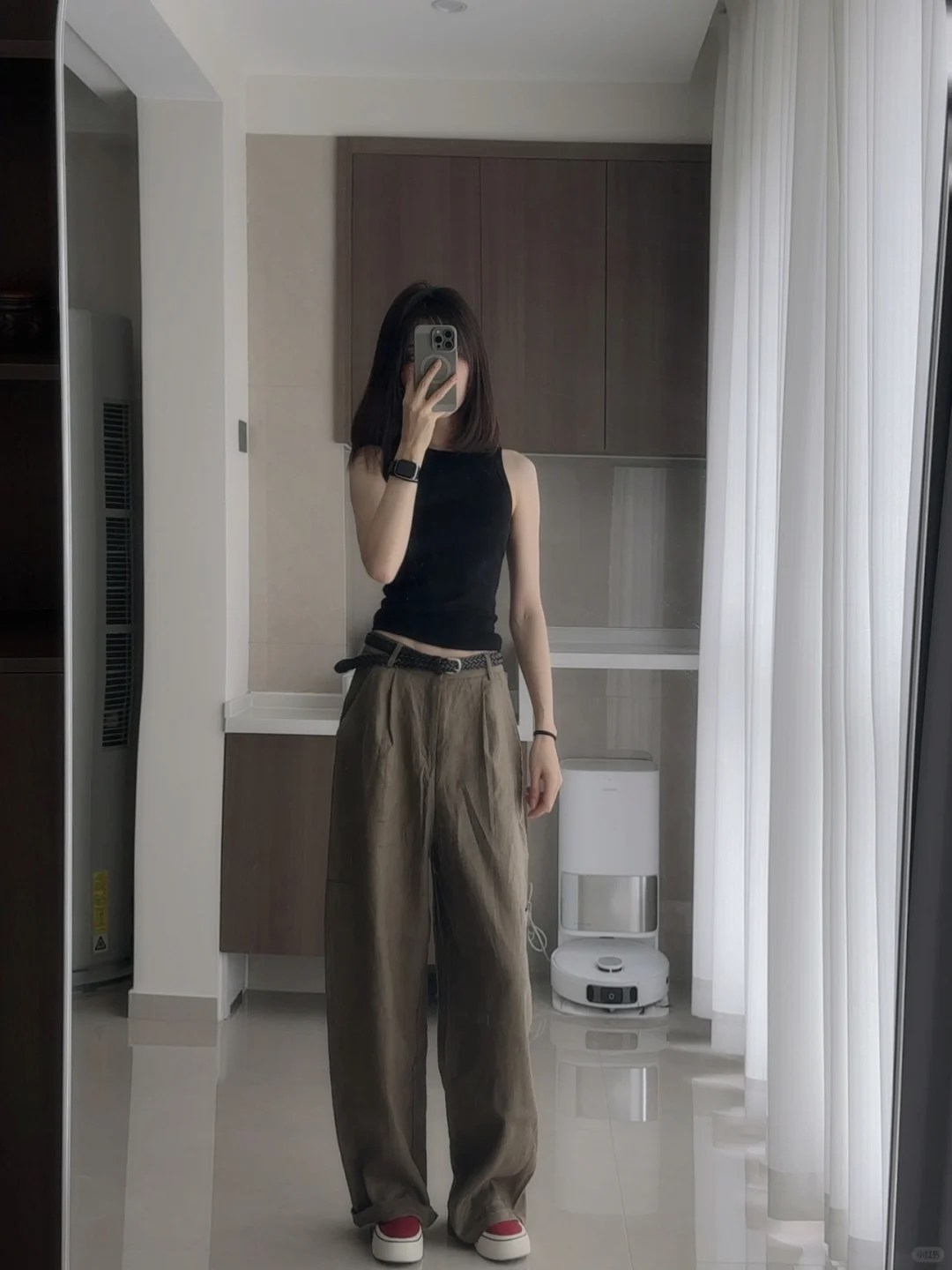 喜欢我的马甲线…