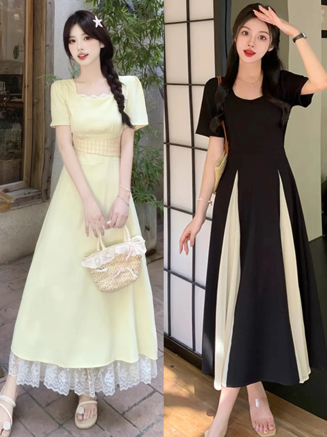 微胖女生连衣裙裙装显瘦天花板穿搭