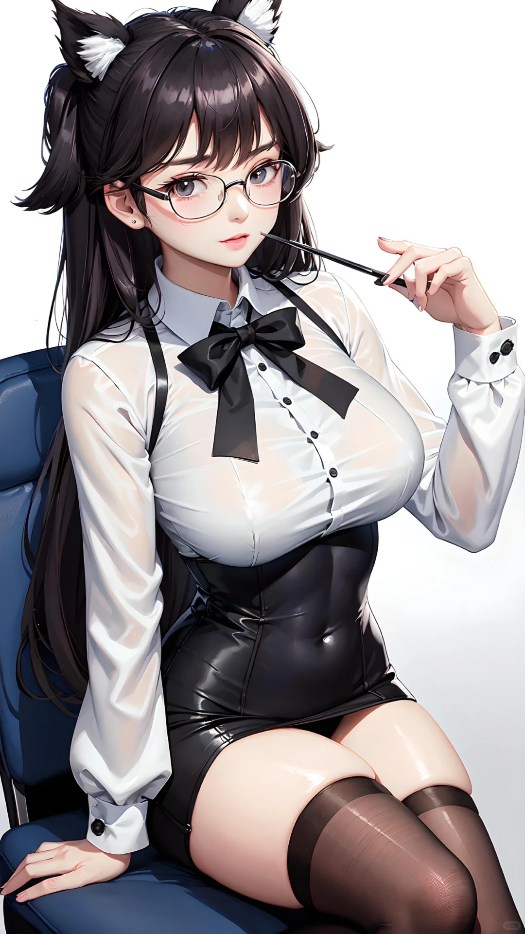 眼镜娘女秘书