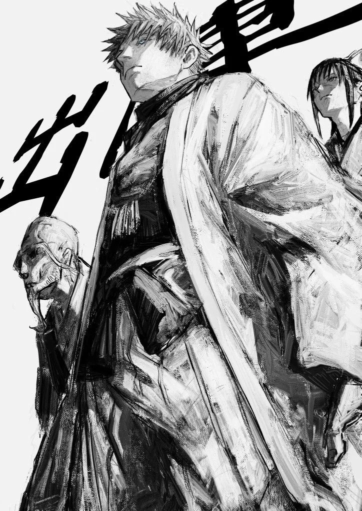 漫画分镜发现：字体人物结合，形成更大透视👍