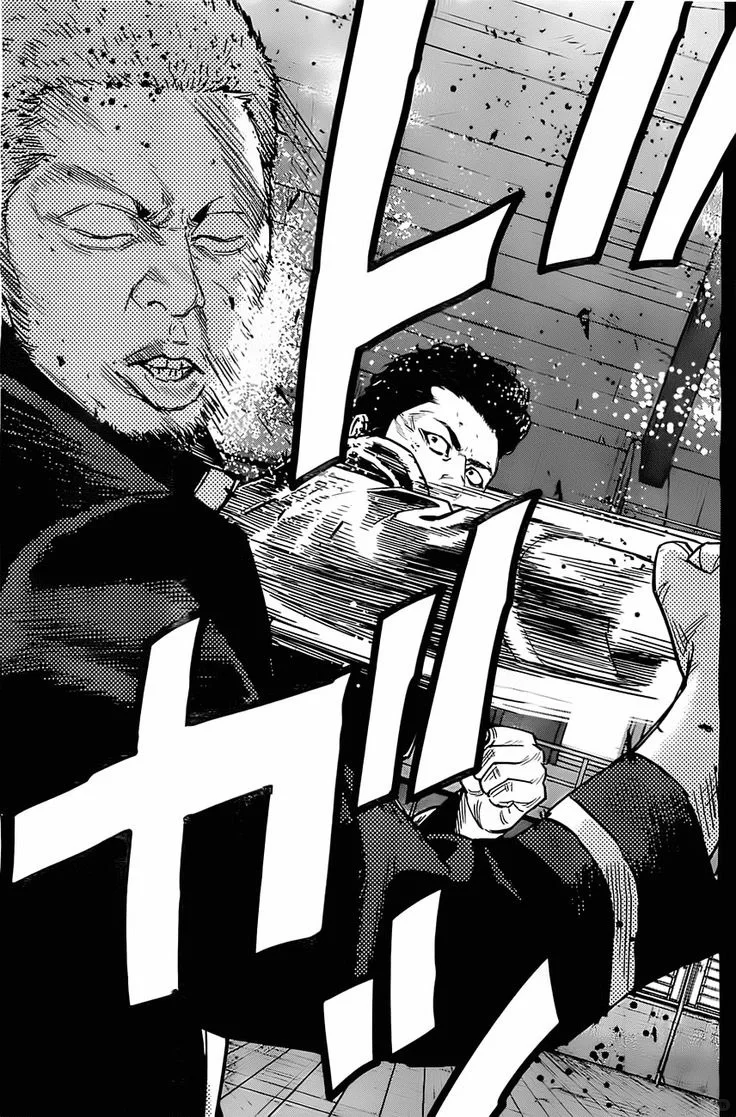 漫画分镜发现：字体人物结合，形成更大透视👍