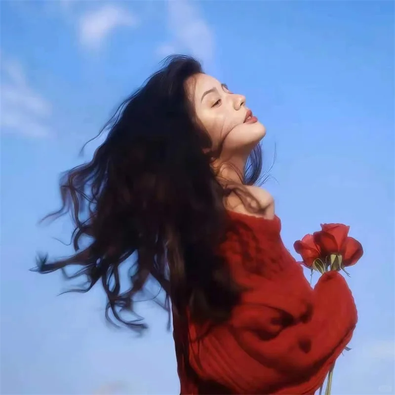 湛蓝的天空，纯净的花朵🍃