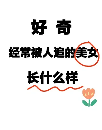 好奇经常被人追的美女长什么样