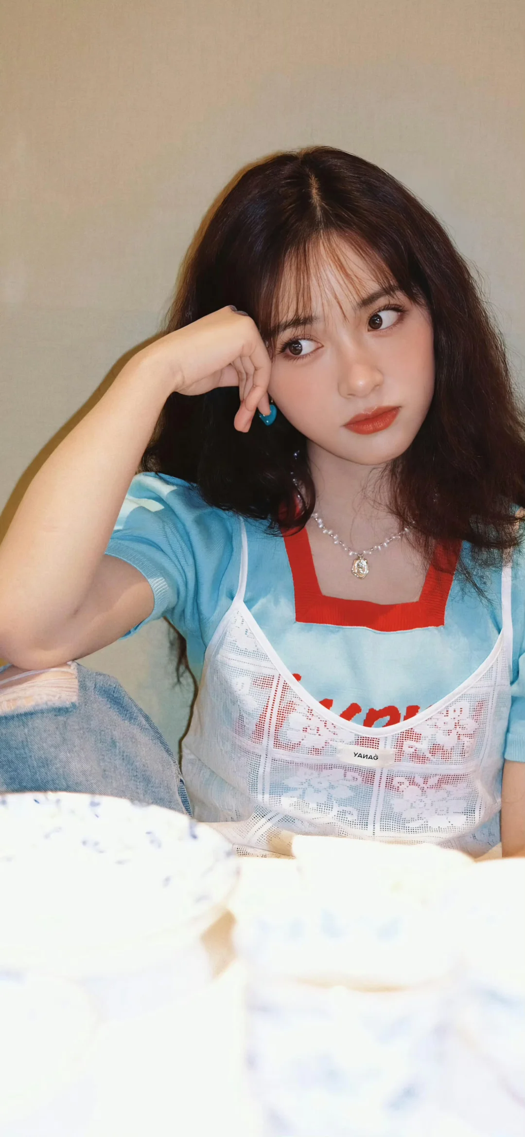 沈月〡18张可爱甜美少女头像壁纸清新图甜妹