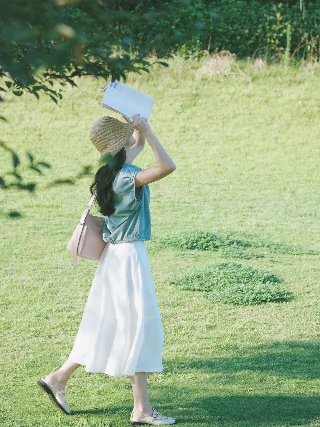 📷不露脸夏日草地氛围感拍照