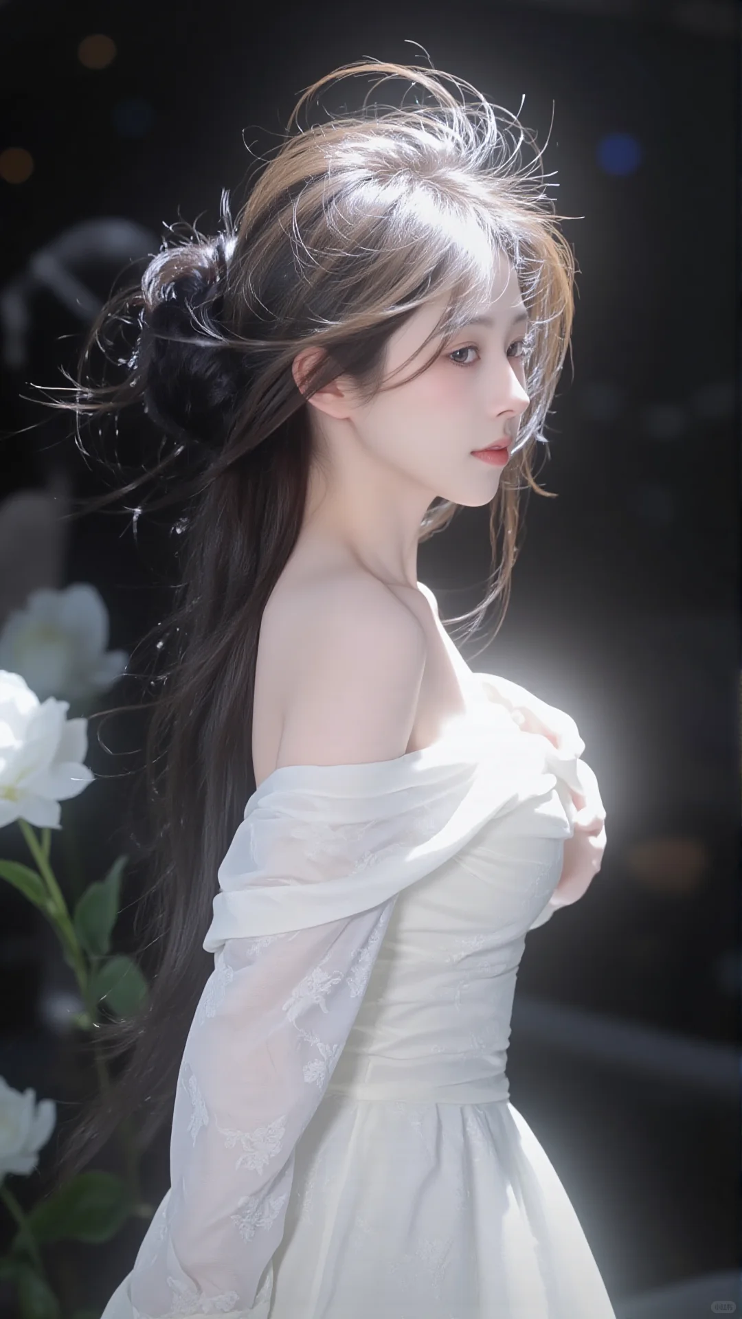这组壁纸是懂氛围感的！花中清冷美人，美哭