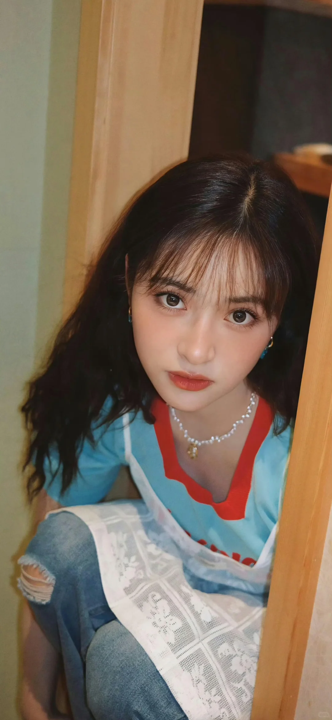 沈月〡18张可爱甜美少女头像壁纸清新图甜妹