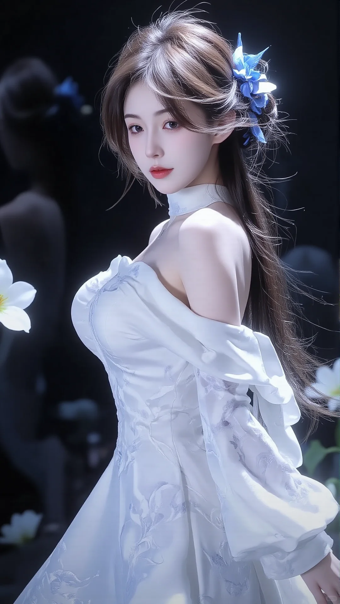 这组壁纸是懂氛围感的！花中清冷美人，美哭
