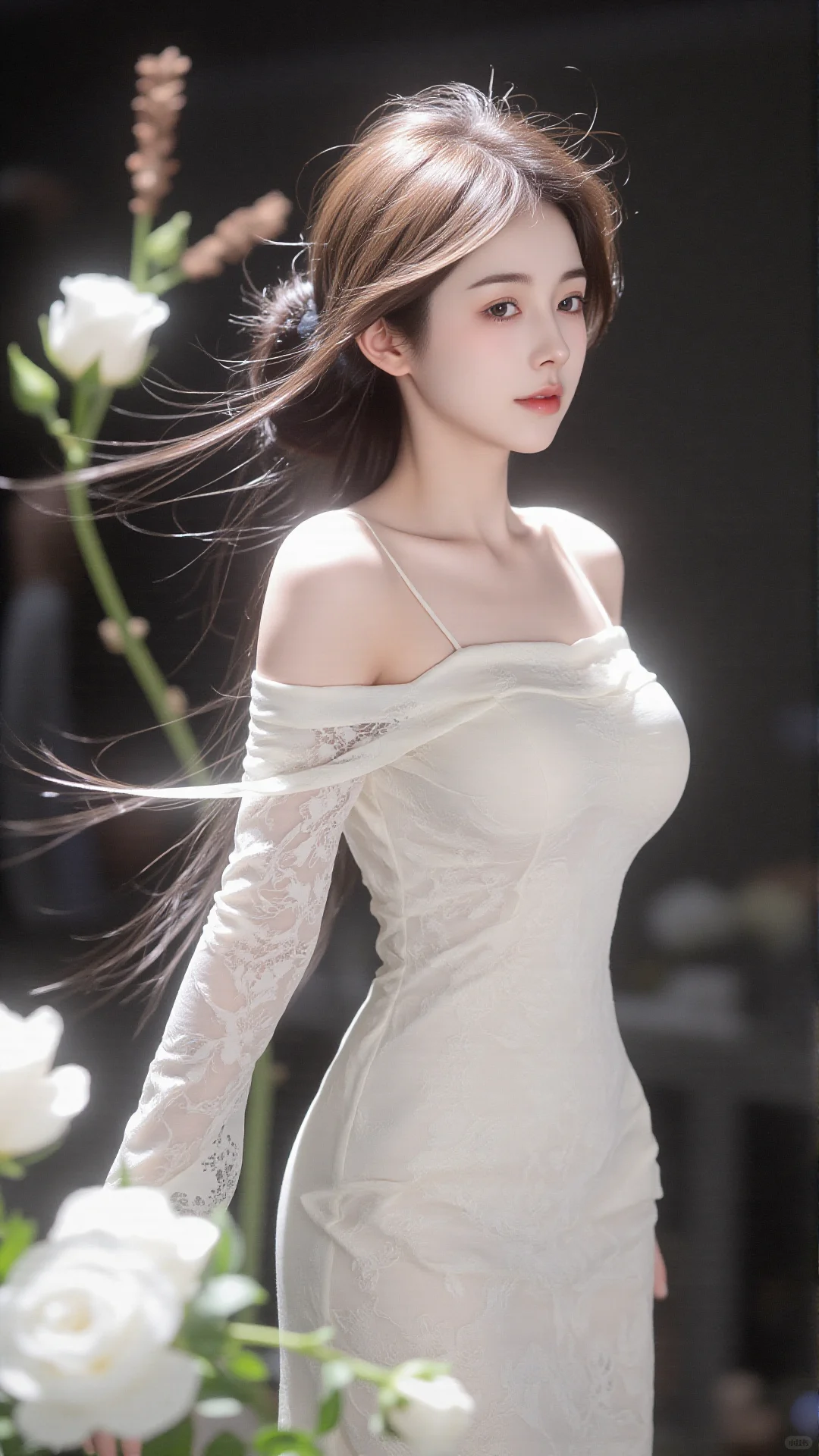 这组壁纸是懂氛围感的！花中清冷美人，美哭