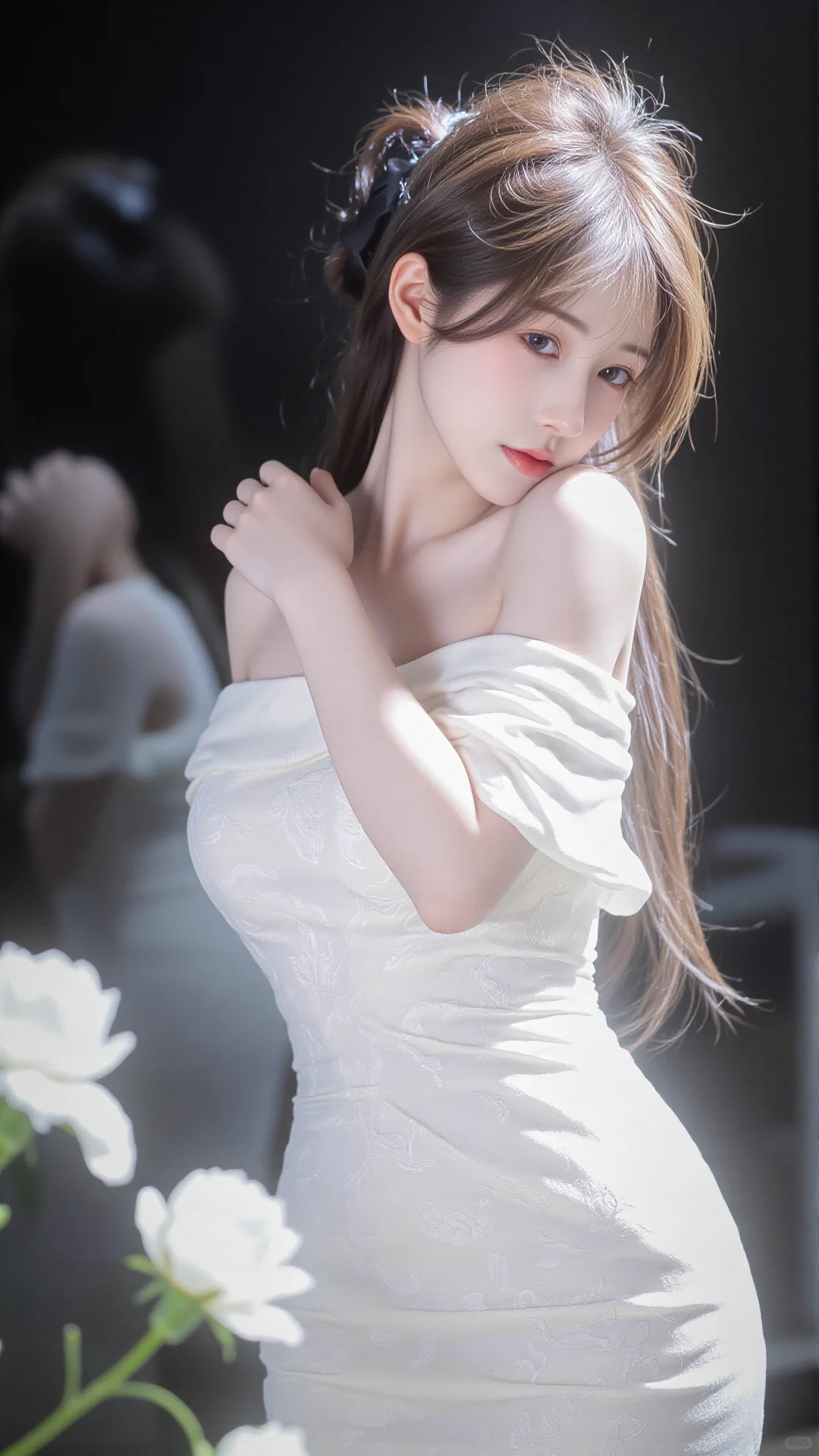 这组壁纸是懂氛围感的！花中清冷美人，美哭