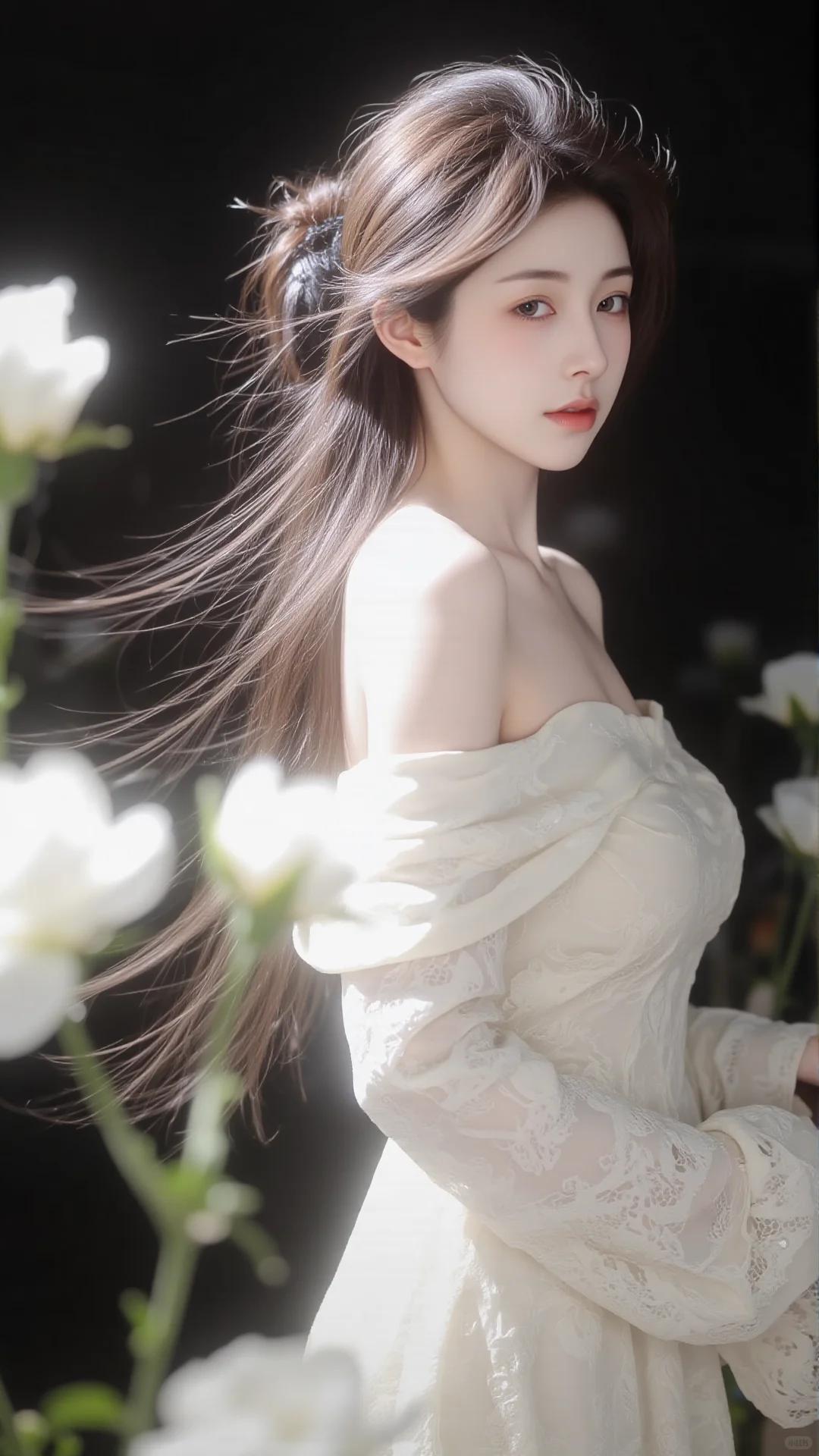 这组壁纸是懂氛围感的！花中清冷美人，美哭