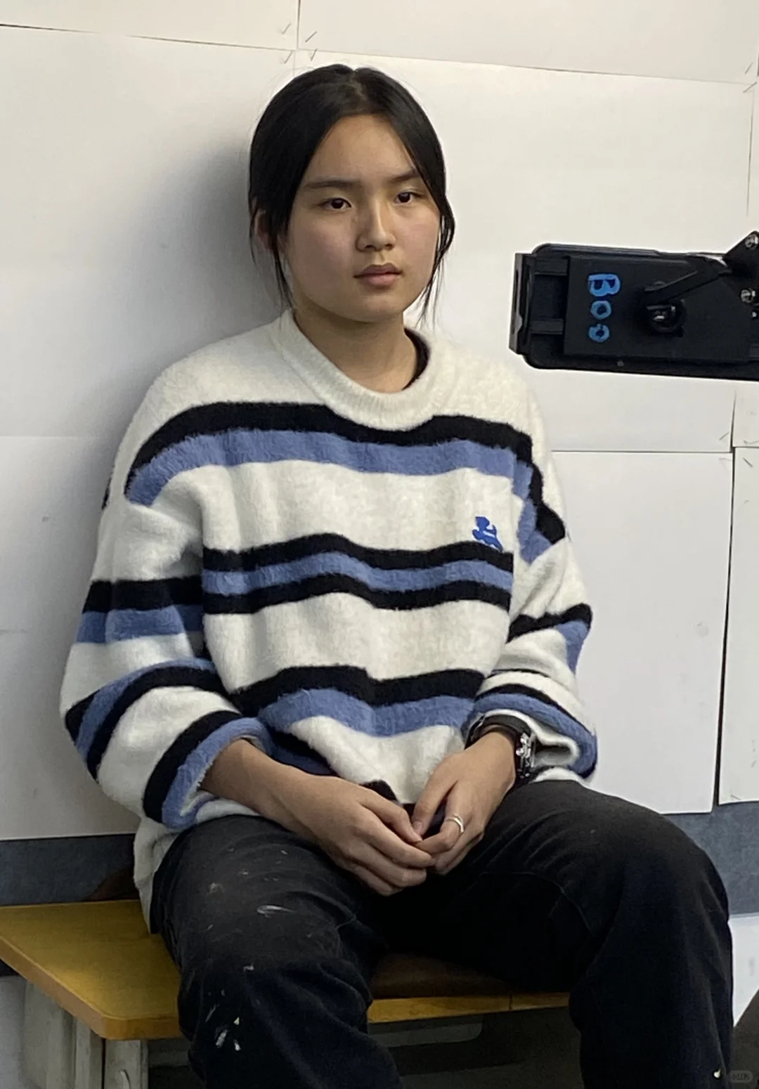 写生女青年素材，同一模特多角度，头像半身全