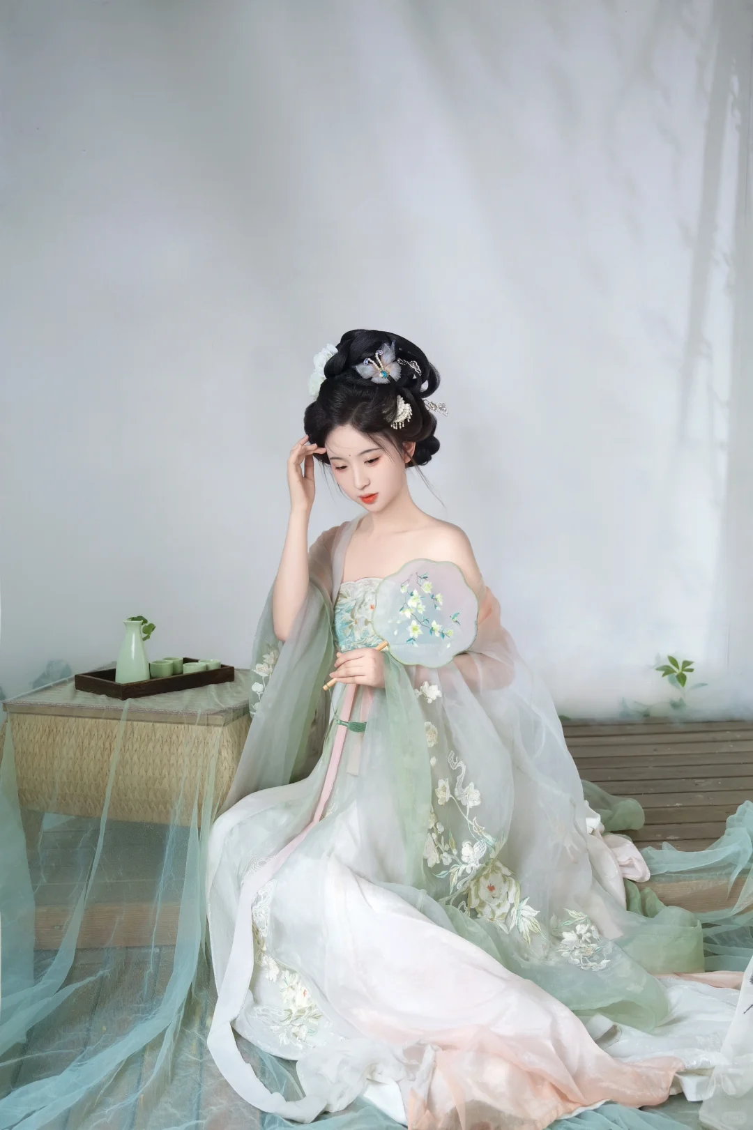 清冷感唐风造型