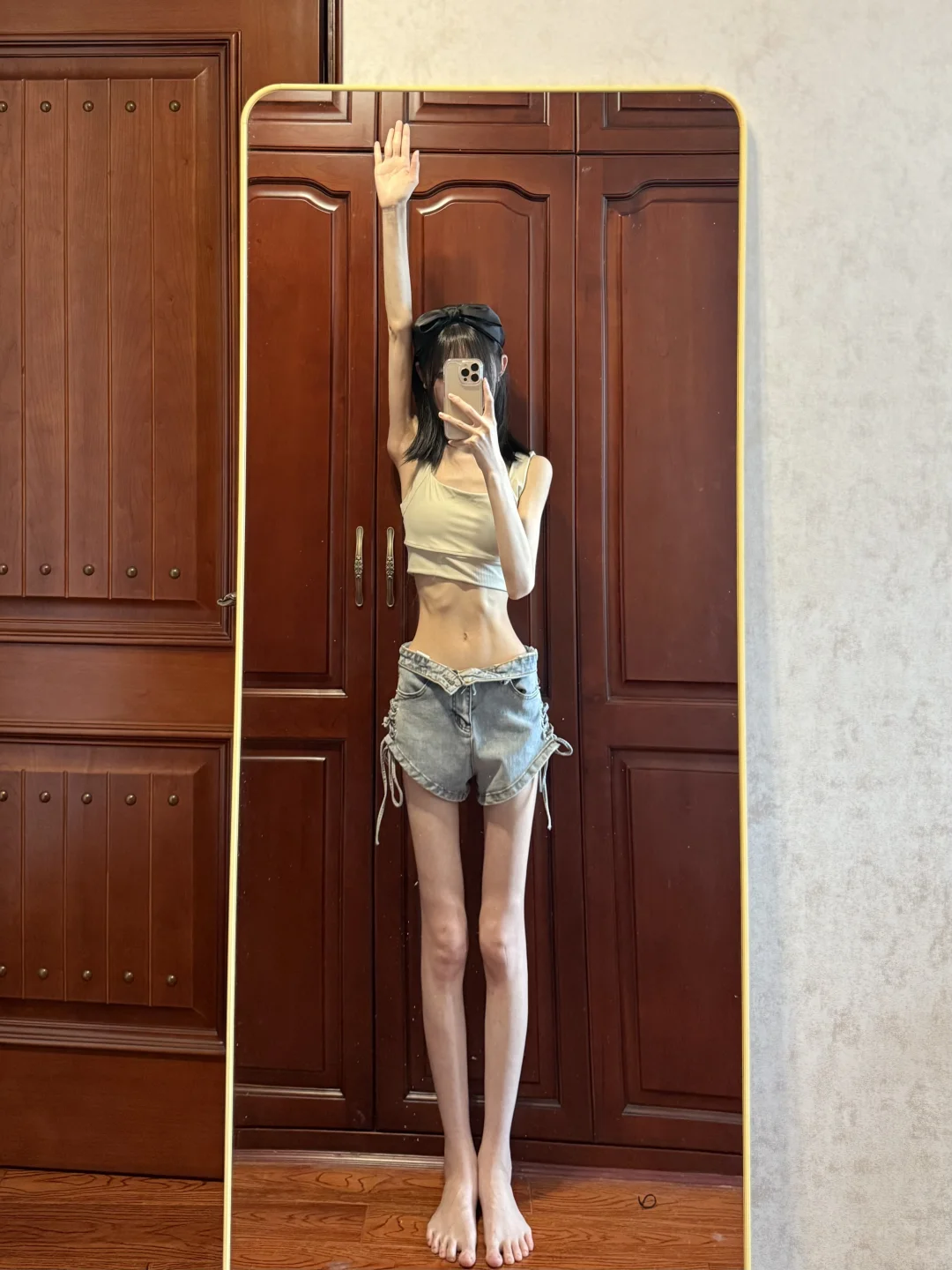 168/32kg｜筷子腿巴掌腰好看吗