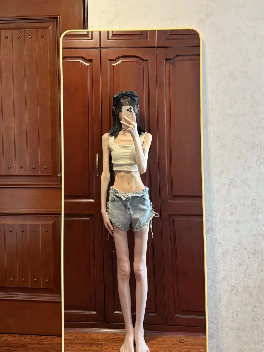 168/32kg｜筷子腿巴掌腰好看吗