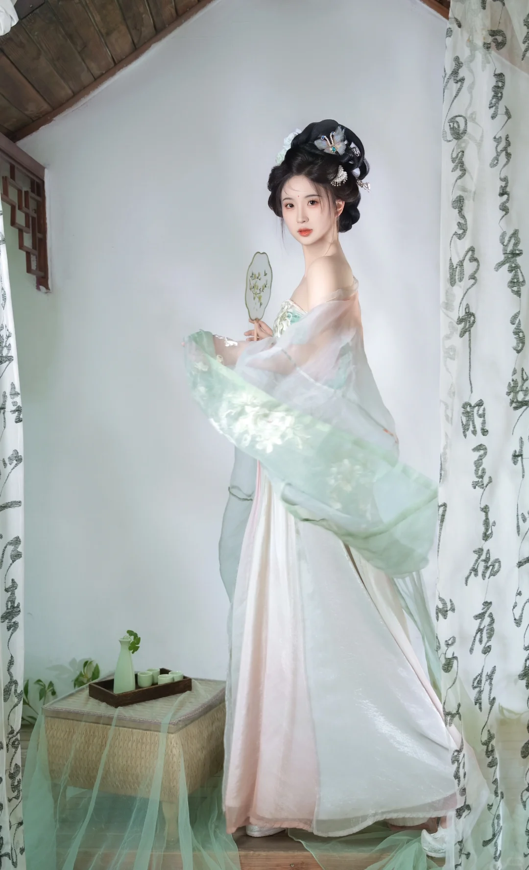清冷感唐风造型