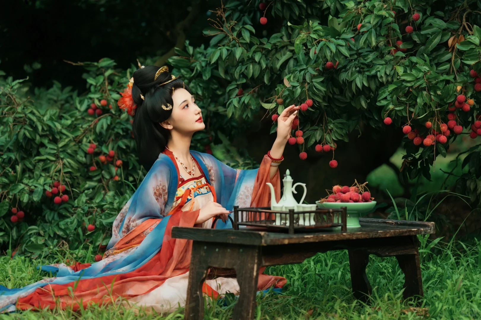 汉服荔枝宴，绝美！