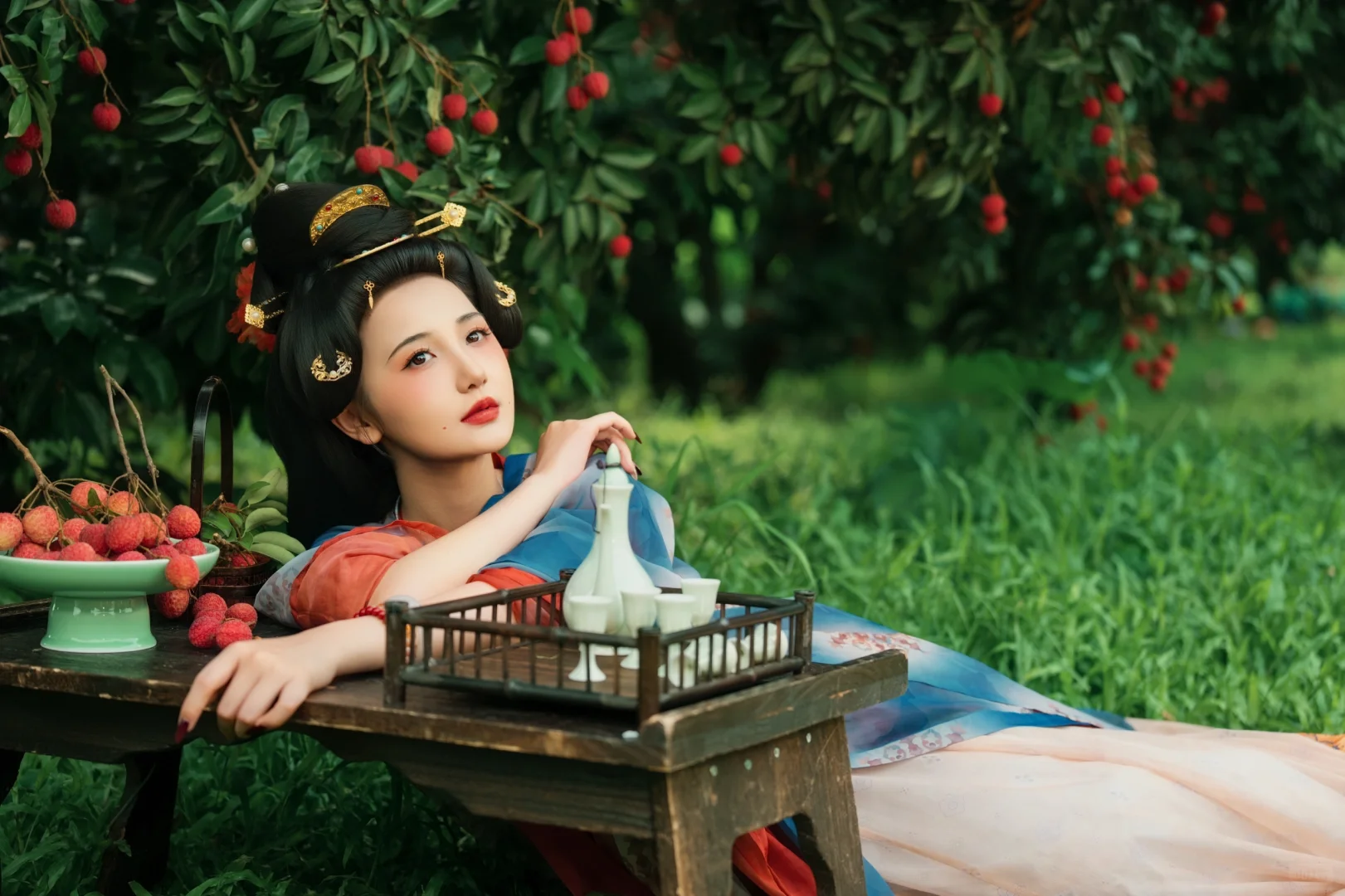 汉服荔枝宴，绝美！