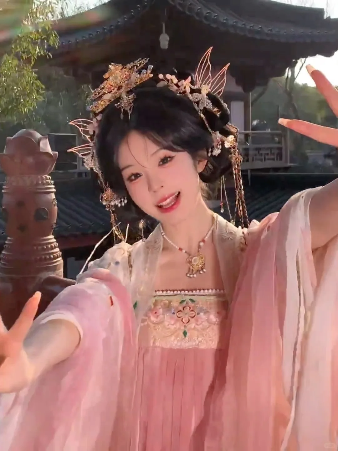 大唐公主live花絮🍭被这套妆造美到失语