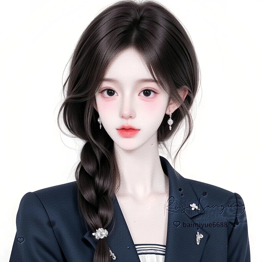 白底女头┃纯