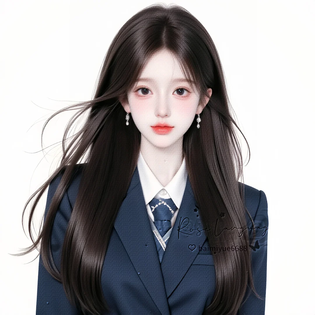 白底女头┃纯