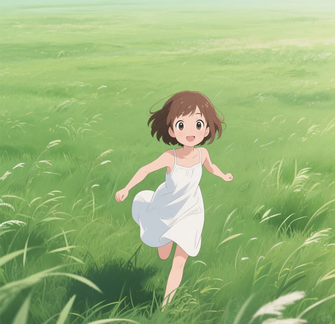 绿色系动漫少女头像