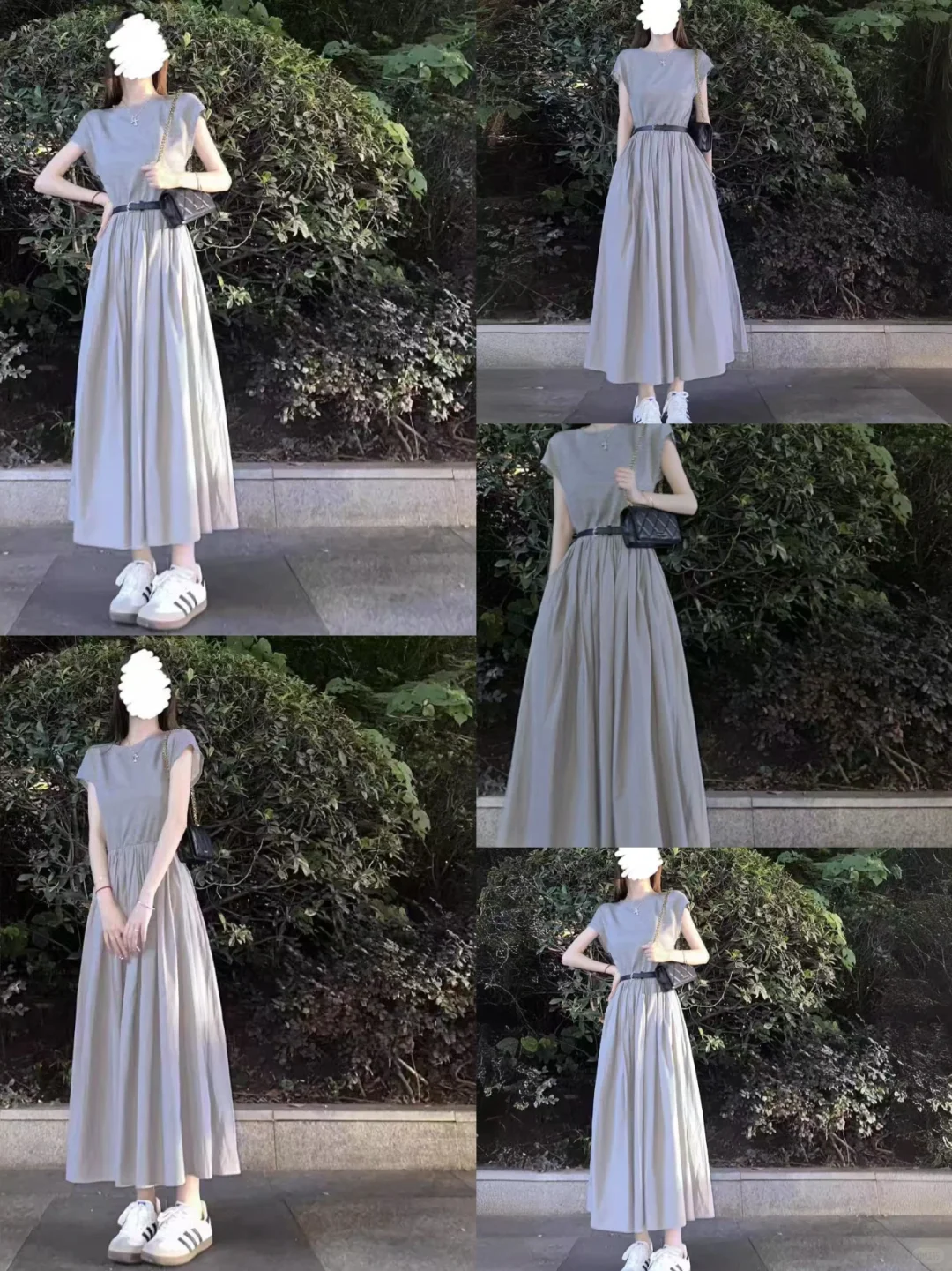 又乖又温柔～哥弟拼接裙➕腰带也太美了吧！！！