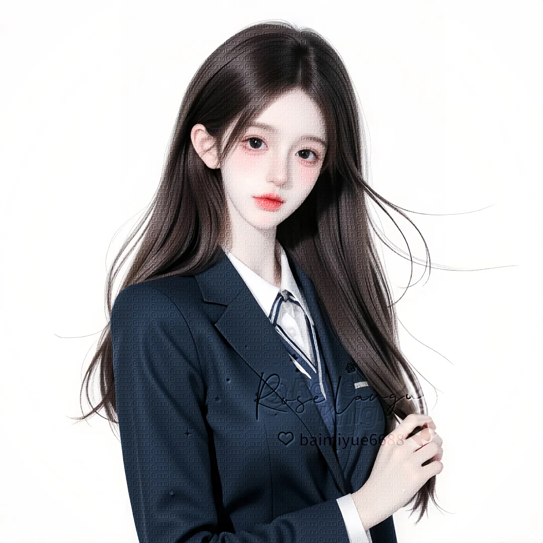 白底女头┃纯