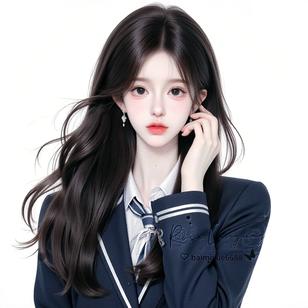 白底女头┃纯