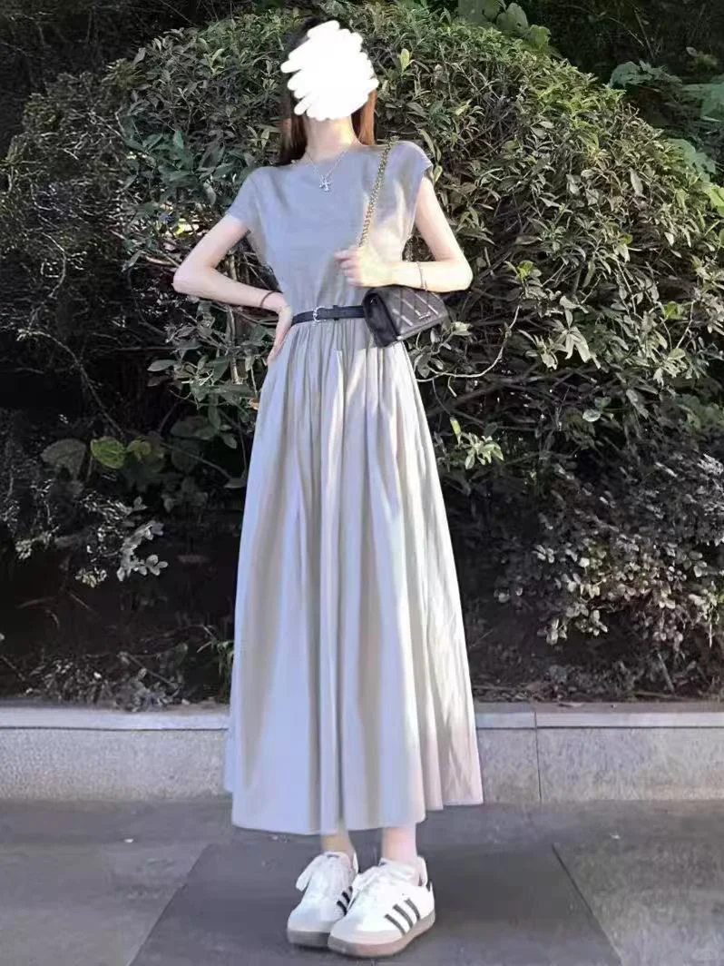 又乖又温柔～哥弟拼接裙➕腰带也太美了吧！！！