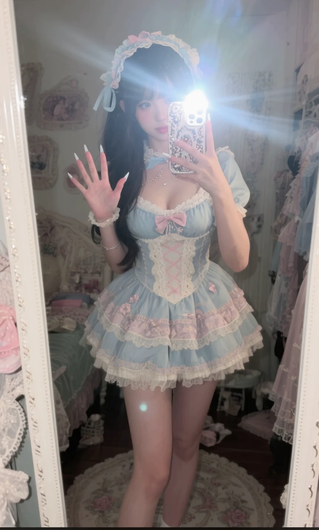 可爱女孩洛丽塔，生成文案分享