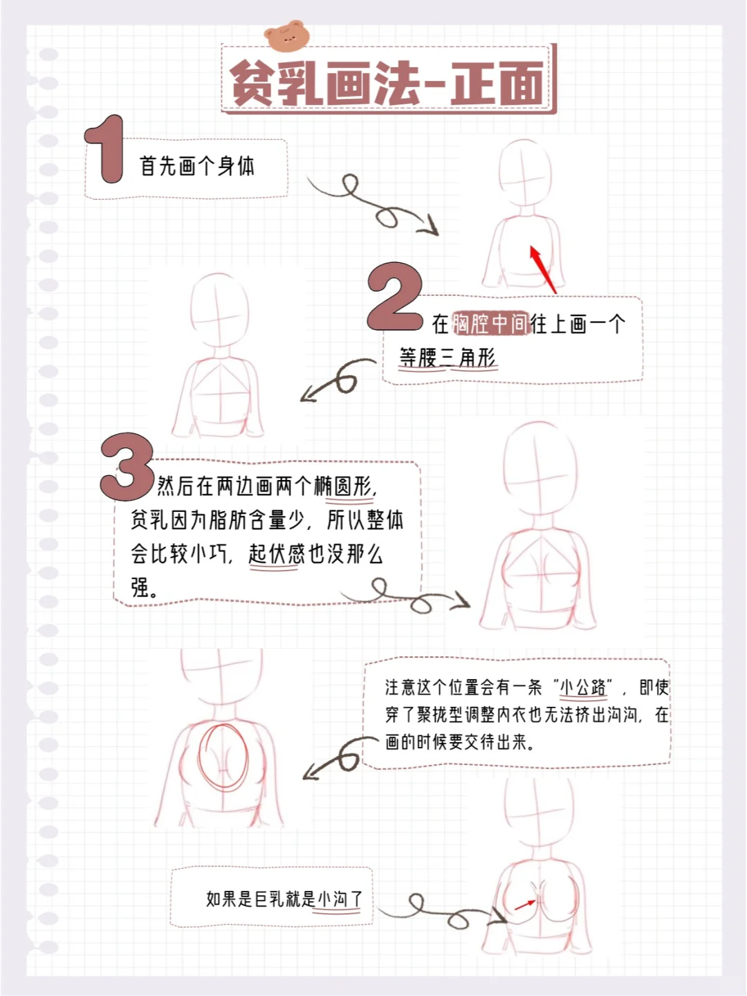 学透这12页纸，你画贫乳就很厉害了！！