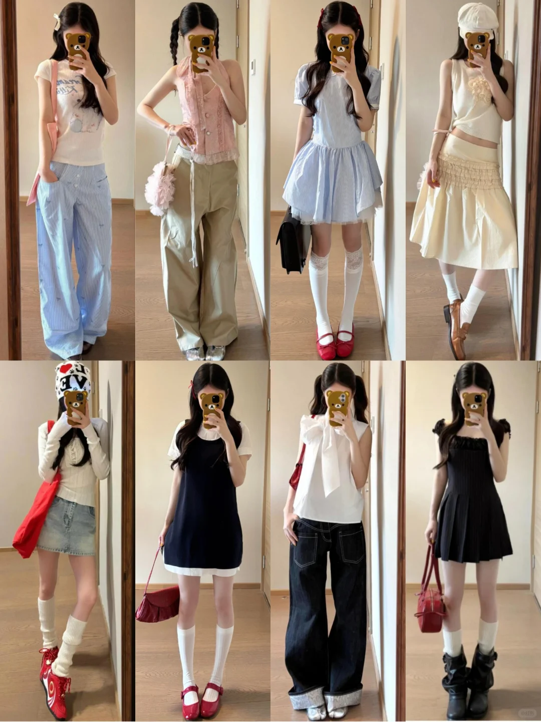 4⃣0⃣套｜夏日韩系甜美风穿搭分享🫧