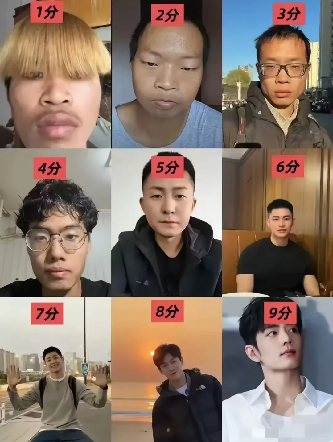 颜值评分，附带50字左右真人评价建议 00后女