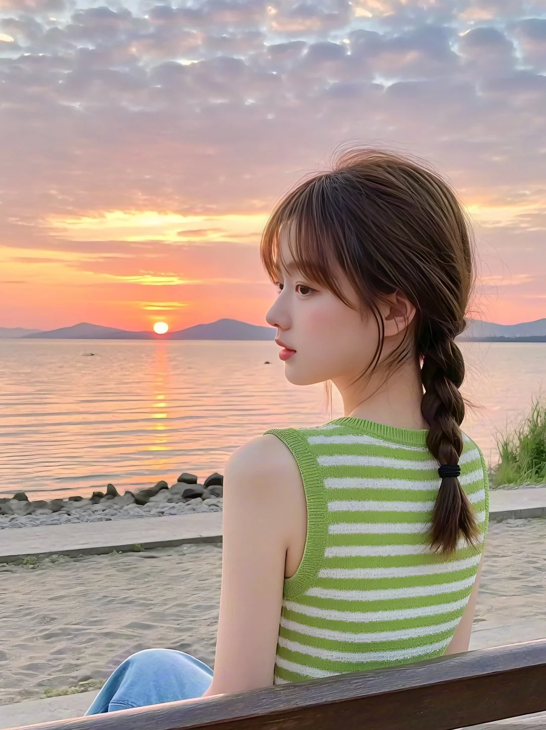 女生头像🍐🍋夏日氛围感背影治愈女头