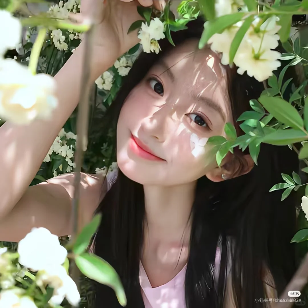 绿色清新女头