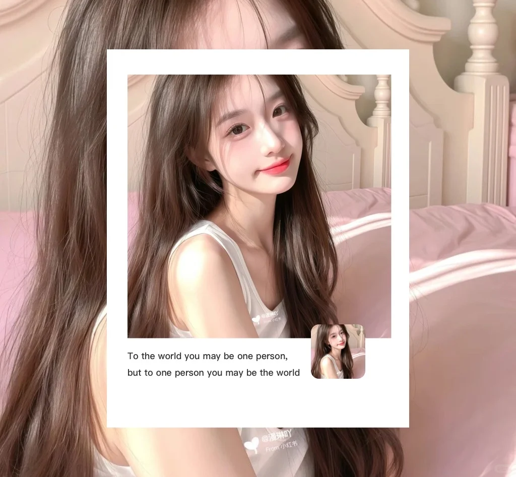 Wechat 甜妹女生头像背景
