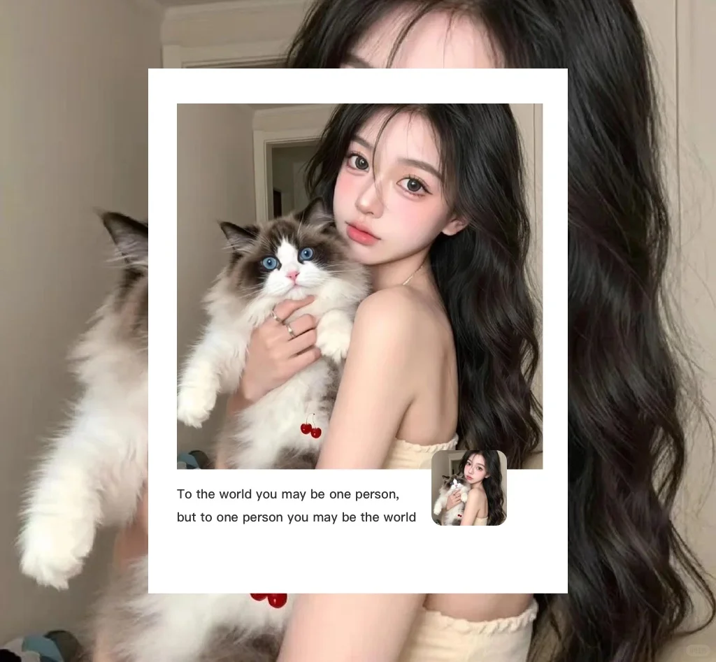 Wechat 甜妹女生头像背景