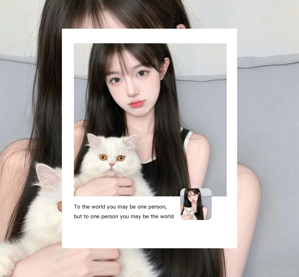 Wechat 甜妹女生头像背景